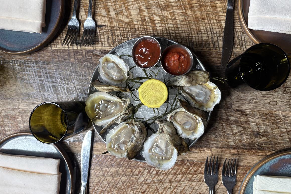 Oysters at Restaurant