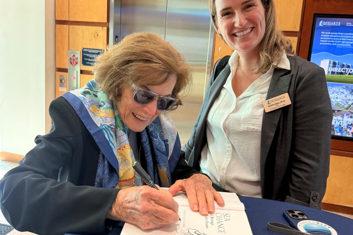 Sylvia Earle with Keisha Bahr